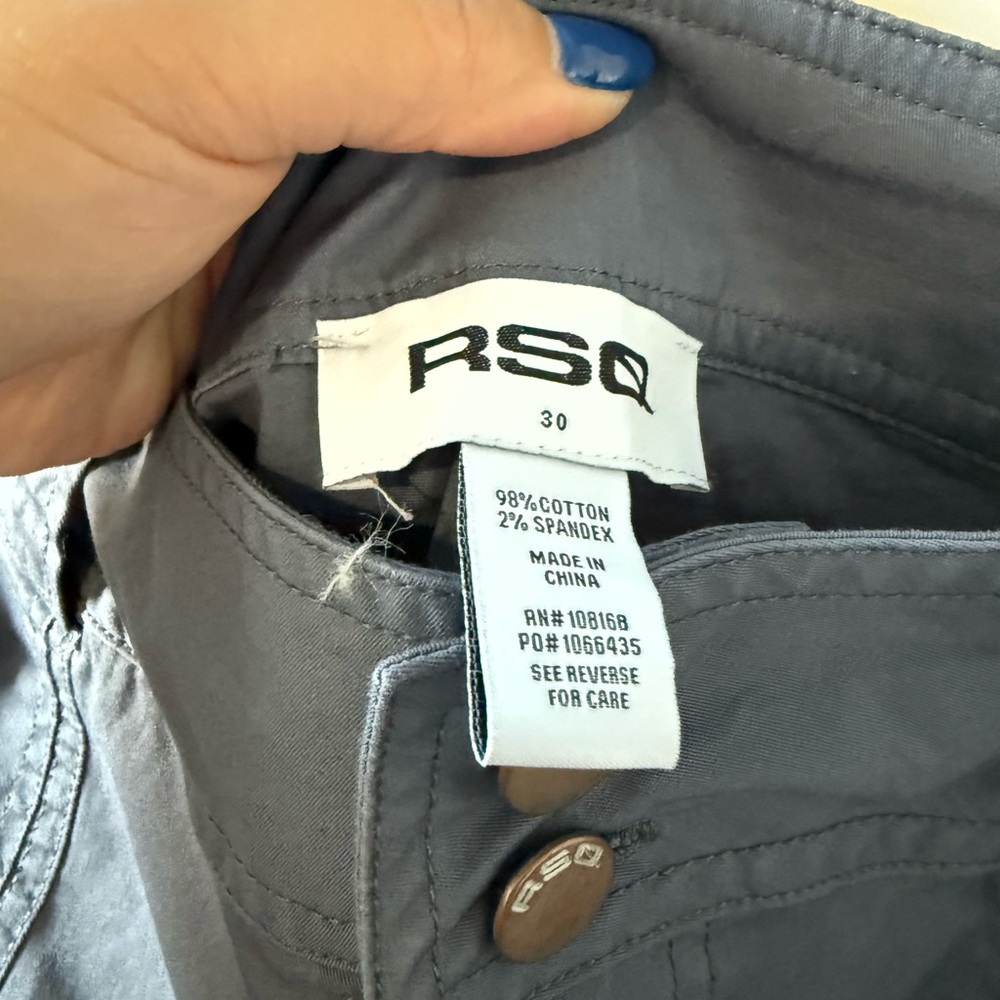 RSQ Slate Gray Cargo Pants - Picture 2 of 5